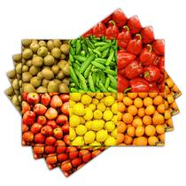 Jogo Americano - Frutas e Vegetais com 4 peças - 025Jo Jogo Americano - Frutas e Vegetais com 4 peças - 025Jo