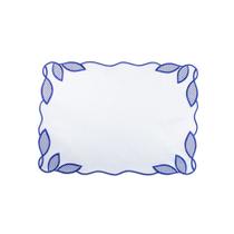 Jogo Americano Jolitex Coral Louise 35x50cm Branco e Azul