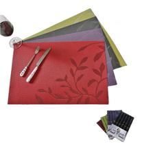 Jogo Americano Kit 6 Sousplat Retangular Mesa Posta Cores