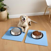 Jogo Americano Lavável para Cachorro Absorvente, M, tamanho 70x50cm, AzuL, 02 unidades, ECOPET