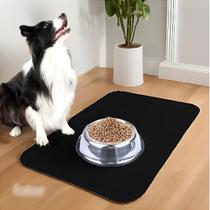 Jogo Americano Lavável para Cachorro Absorvente, M, tamanho 70x50cm, Preto, 01 unidade, ECOPET