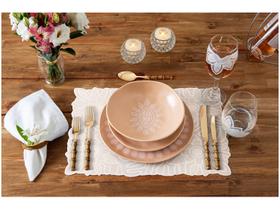 Jogo Americano Mandacaru Martha Medeiros Areia 4 Peças 43x30cm Jogo Americano Mandacaru Martha Medeiros Areia 4 Peças 43x30cm