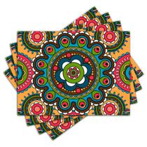 Jogo Americano - Mandala com 4 peças - 676Jo Jogo Americano - Mandala com 4 peças - 676Jo