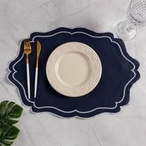 Jogo Americano Mesa Posta Bordado Realeza