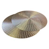 Jogo Americano Mesa Posta Mesa Redondo Linha Luxo Tamanho Grande Modelo Egípcio em PVC
