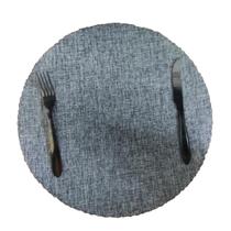 Jogo Americano Mesa Posta Tecido Redondo Linha Luxo Tamanho Jogo Americano Mesa Posta Tecido Redondo Linha Luxo Tamanho