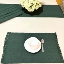 Jogo Americano mesa posta Tecido Tear 7 Peças Retangular