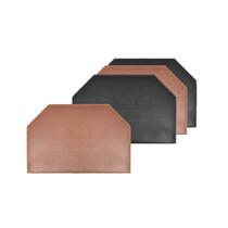 Jogo Americano Mini Hexagono Marrom Preto Dupla Face Cafeteria 4un Jogo Americano Mini Hexagono Marrom Preto Dupla Face Cafeteria 4un