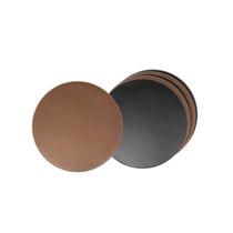 Jogo Americano Mini Redondo Marrom Preto Dupla Face Cafeteria 10un