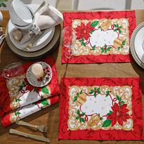 Jogo Americano Natalino 6 Lugares Patchwork Dohler Natal 110