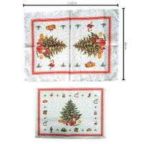 Jogo Americano Natalino Mesa Posta 4 Peças Árvore de Natal - 6 á 8 Lugares Jogo Americano Natalino Mesa Posta 4 Peças Árvore de Natal - 6 á 8 Lugares