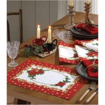 Jogo Americano Natalino Natal Festas 6 Peças 45cmx31cm