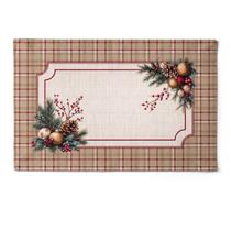 Jogo Americano Natalino Pinhas e Encanto 064 48x30,5cm 2Und Jogo Americano Natalino Pinhas e Encanto 064 48x30,5cm 2Und