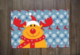 Jogo Americano Neoprene Decorativo Natal Boas Festas Final do Ano Jogo Americano Neoprene Decorativo Natal Boas Festas Final do Ano