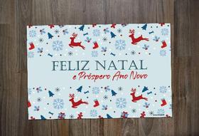 Jogo Americano Neoprene Feliz Natal Próspero Ano Novo