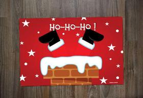 Jogo Americano Neoprene Papai Noel Chaminé