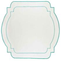 Jogo Americano Nylon Off C/ Bordado Tiffany 002 - Branco