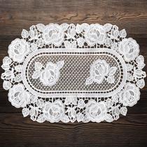 Jogo Americano Oval Branco 30X45 Cm Rafimex