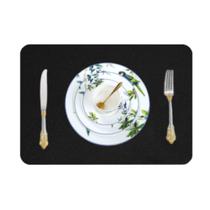 Jogo Americano Para 8 Lugares mesa jantar couro + porta copo Jogo Americano Para 8 Lugares mesa jantar couro + porta copo