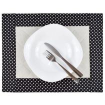 Jogo Americano Para Mesa Posta De Jantar Dupla Face Algodão Estampas Exclusivas Kit 04 Peças