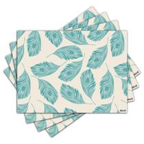 Jogo Americano - Penas com 4 peças - 168Jo Jogo Americano - Penas com 4 peças - 168Jo