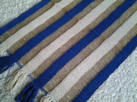 Jogo Americano Rami Azul e Cru para 4 Lugares