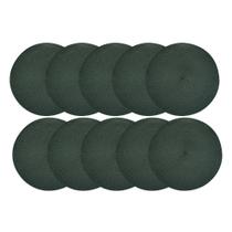 Jogo Americano Redondo 10 Lugares Fresno Espiral Verde Militar Sousplat PP 39cm Lyor Jogo Americano Redondo 10 Lugares Fresno Espiral Verde Militar Sousplat PP 39cm Lyor