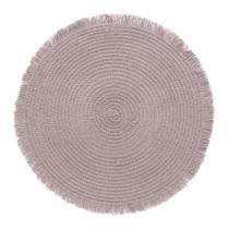 Jogo americano redondo 38cm Lana Cimento Queimado - Copa&Cia Jogo americano redondo 38cm Lana Cimento Queimado - Copa&Cia