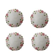 Jogo Americano Redondo 4 Peças Jardim Florido - 38 Cm