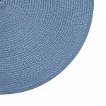 Jogo americano redondo 4 unidades - Azul Jeans