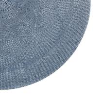 Jogo americano redondo 4 unidades - renda azul