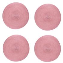 Jogo americano redondo 4 unidades - Renda Rosa Vintage Jogo americano redondo 4 unidades - Renda Rosa Vintage
