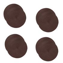 Jogo americano redondo 8 (oito) unidades - Chocolate