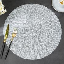 Jogo Americano Redondo 8 Unidades Descanso De Prato Sousplat