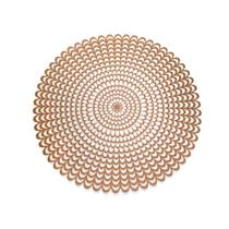 Jogo Americano Redondo de Plástico Camadas Rosê 38cm Jogo Americano Redondo de Plástico Camadas Rosê 38cm