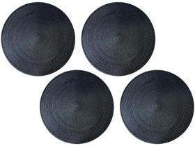 Jogo Americano Redondo de PVC 38cm - Niazitex Manaus 4 Peças