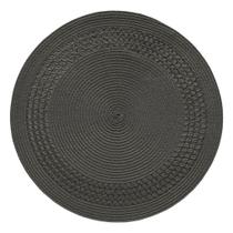 Jogo Americano Redondo Entrelacado 4 Unidades - Carvao Jogo Americano Redondo Entrelacado 4 Unidades - Carvao