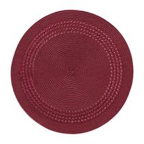 Jogo Americano Redondo Entrelacado Merlot - 1 Unidade