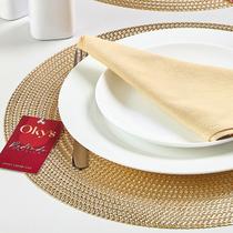 Jogo Americano Redondo Mesa Posta Sousplat Supla Premium 6 Peças Okys