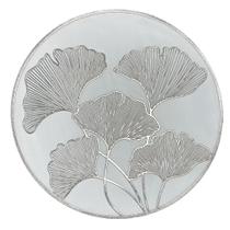 Jogo Americano Redondo Metalizado 38Cm Prata Rafimex