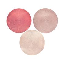 Jogo Americano Redondo Sousplat Ramo Cores Mesa Sala Jantar