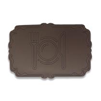 Jogo Americano Retangular 2 lugares material sintético Impermeável 42x29cm c/ Contorno Talheres Jogo Americano Retangular 2 lugares material sintético Impermeável 42x29cm c/ Contorno Talheres