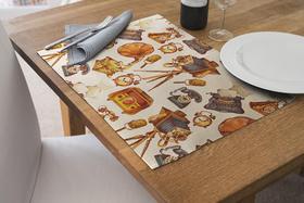 Jogo Americano Retangular 4 Lugares - Mesa Posta G00035