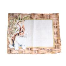 Jogo Americano Retangular - Coelho Palha - 46x36cm - 1 unidade - Rizzo Jogo Americano Retangular - Coelho Palha - 46x36cm - 1 unidade - Rizzo