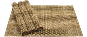 Jogo Americano Retangular de Bambu 30x44cm - Jolitex Ternille 4 Peças