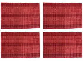 Jogo Americano Retangular de Bambu 30x44cm - Jolitex Ternille 4 Peças Jogo Americano Retangular de Bambu 30x44cm - Jolitex Ternille 4 Peças