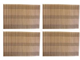 Jogo Americano Retangular de Bambu 30x44cm - Jolitex Ternille 4 Peças