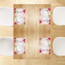 Jogo Americano Retangular Dia Das Mães Kit 4 Pçs Mesa Posta Jogo Americano Retangular Dia Das Mães Kit 4 Pçs Mesa Posta