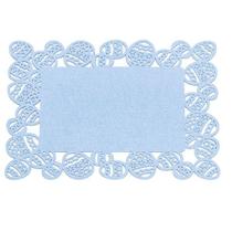 Jogo Americano Retangular em Feltro Borda Ovo 30cm - Azul - Mesa de Páscoa - Cromus Páscoa - Rizzo Embalagens Jogo Americano Retangular em Feltro Borda Ovo 30cm - Azul - Mesa de Páscoa - Cromus Páscoa - Rizzo Embalagens