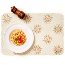 Jogo Americano Retangular Impermeável Floral Sala Mesa Posta